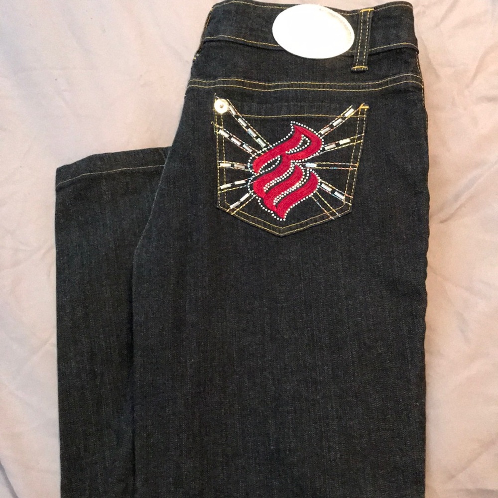 Dark denim rockawear jeans